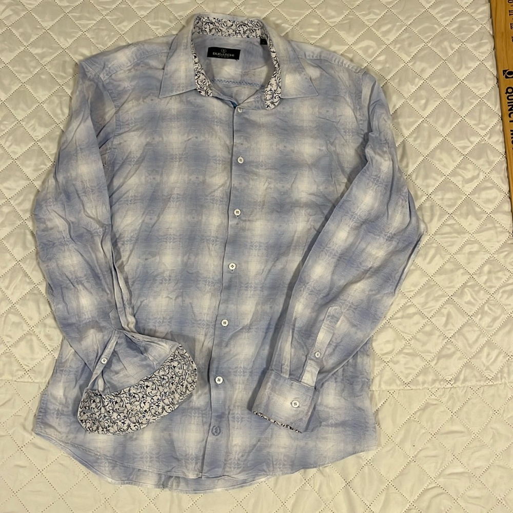 🤗 men’s cotton, button-down collared shirt